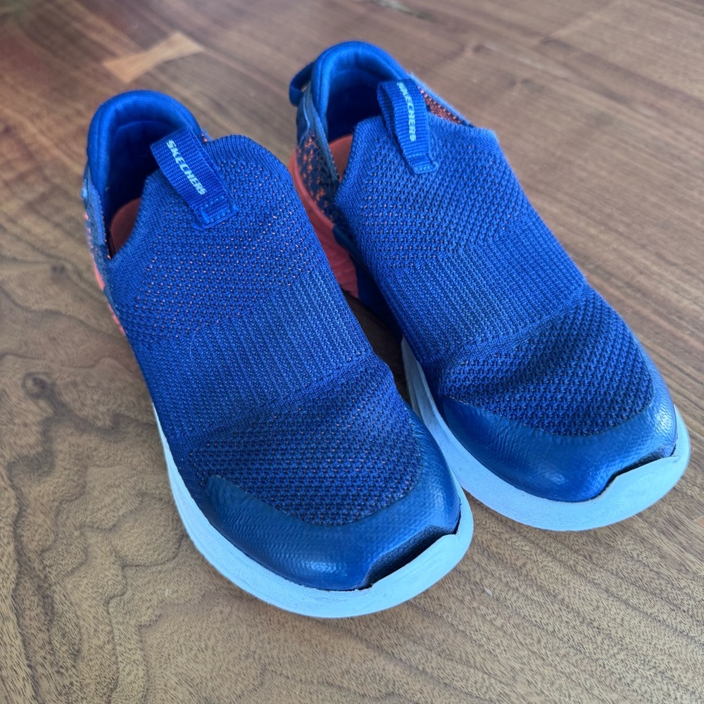 Skechers Kids Blue Slip-On Sneakers. Size 1.